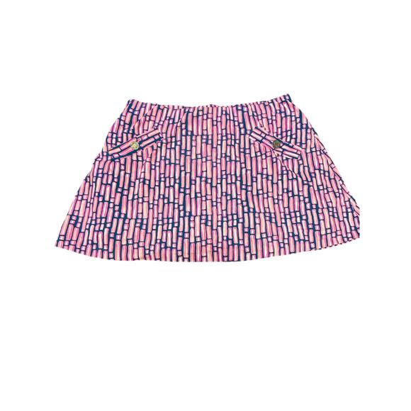 Lilly Pulitzer Madison skort mandevilla pink slathouse stripe size medium - Picture 1 of 7